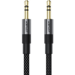 Καλώδιο σύνδεσης Ήχου Acefast J10 3.5mm Αρσενικό σε 3.5mm Αρσενικό Braided Μαύρο 1m