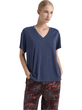 NAMASTE ARLETTE Μπλούζα modal σε άνετη γραμμή WW0726019 BLUE NAMASTE