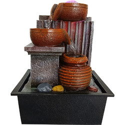 HOME USE διακοσμητικό συντριβάνι φωτιζόμενο 21x15.5x29cm HUH-0168