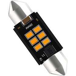VenCore 3216-10154 - C5W Festoon CanBus Gen4 39mm - Λάμπα LED Σωληνωτή για Βάση C5W 39mm Festoon CanBus Gen4 6 SMD 3020 2W 290 Lumen 8-48 Volt Πορτοκα