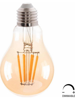 ΛΑΜΠΤΗΡΑΣ HM4045 LED FILAMENT 8W E27 3000K GOLD DIMMABLE