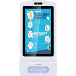 Σταντ Αντισηπτικών disinfection kiosk RK3288 Farbe White oh. stand