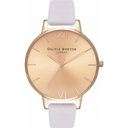 Olivia Burton Sunray Dial Γυναικείο Ρολόι με Μωβ Δερμάτινο Λουράκι OB16BD110