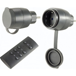 Εξωτερική Πρίζα Ρεύματος Wi-Fi REV Radio Switch Set 2 + 1 Mini outdoor black