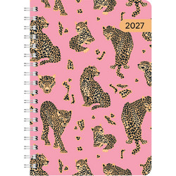 2027 Ημερολόγιο Ημερήσιο Σπιράλ 12x17 Pop Leopard