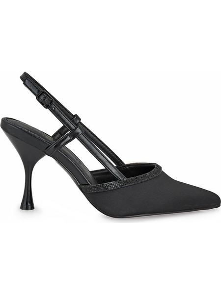 Alessandra Bruni Γόβες Slingback με Λεπτό Ψηλό Τακούνι Μαύρες X47008645-15H