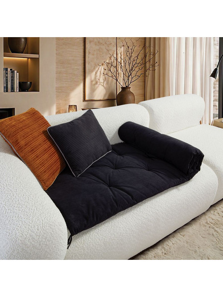 ΑΝΩΣΤΡΩΜΑ ΚΑΝΑΠΕ ERIETE 70X180 NEF NEF HOMEWARE BLACK