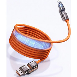 Hyperloq(TM) NeoMagnetic Cable 240W 4-in-1 - Πορτοκαλί 1.2m