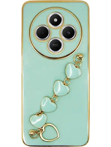 Vivid Slim Case with Heart Chain Hand Strap Θήκη Κινητού Green (Xiaomi Redmi 14C 4G)