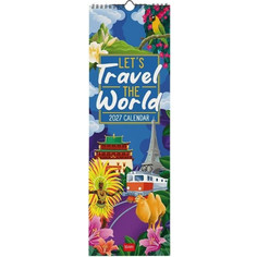 ΗΜΕΡΟΛΟΓΙΟ ΤΟΙΧΟΥ ΣΠΙΡΑΛ 2027 LEGAMI 16x49cm UNCOATED PAPER WALL CALENDAR - LET'S TRAVEL THE WORLD CAL270080