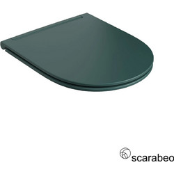 Scarabeo Moon Καπάκι Λεκάνης D-Shape Πλαστικό Slim Soft Close Πράσινο 502-5535BS-900