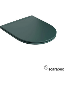 Scarabeo Moon Καπάκι Λεκάνης D-Shape Πλαστικό Slim Soft Close Πράσινο 502-5535BS-900