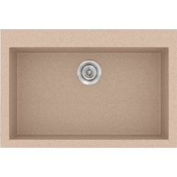 Sanitec Classic 338 Υποκαθήμενος Νεροχύτης Γρανίτη Ματ Granite Sand 70x50cm