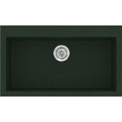 Sanitec Classic 333 Υποκαθήμενος Νεροχύτης Γρανίτη Ματ Granite Green 79x50cm