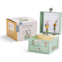 Μουσική κοσμηματοθήκη Trois petits lapins 678106 Moulin Roty