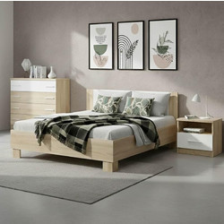 Σετ κρεβατοκάμαρας Geneva pakoworld 4 τμχ 160x200εκ