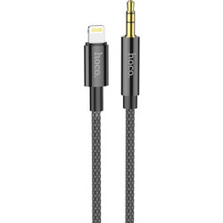 Καλώδιο σύνδεσης Ήχου Hoco UPA19 Braided Lightning Αρσενικό σε 3.5mm Αρσενικό Μαύρο 1m