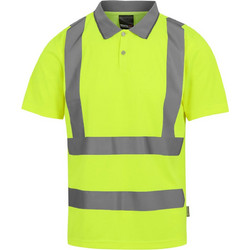 Pro Hi-Vis Polo Regatta High Visibility TRS271 Yellow