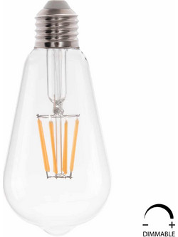 ΛΑΜΠΤΗΡΑΣ HM4188.01 LED FILAMENT 8W E27 DIMMABLE 2700K ΔΙΑΦΑΝΟΣ