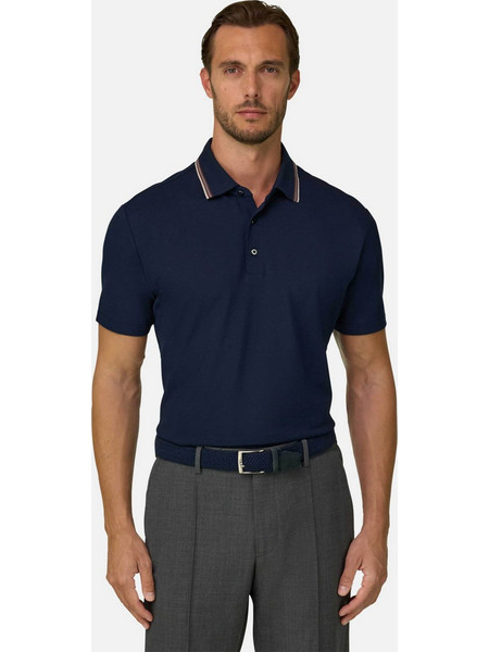 Boggi Milano Ανδρική Μπλούζα Polo Κοντομάνικη Navy Μπλε BO26A115002