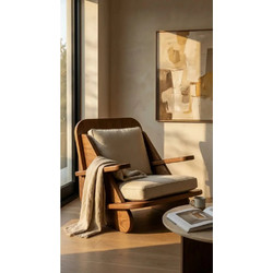 Stewe Home Πολυθρόνα Καφέ 456969