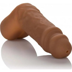 CalExotics Packer Gear STP Packer Ρεαλιστικό Dildo με Όρχεις 15cm Καφέ