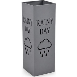 Ομπρελοθήκη Mεταλλική Γκρι Ματ rainy day 15,5x15,5x48,5εκ. Ankor 855872