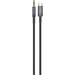 Καλώδιο Ήχου Woven Devia EC620 USB C σε 3.5mm 1m Ipure Μαύρο