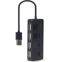 Gembird UHB-U2P4-05 USB Hub 2.0 USB-A με 4 Θύρες USB-A
