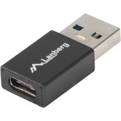 Lanberg AD-UC-UA-01 cable gender changer USB 3.0 Type A USB 3.0 Type C Black AD-UC-UA-01