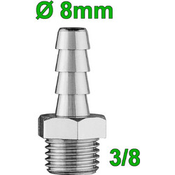 GHIOTTO MOD 8E-0838 Ρακόρ O8mm Αρσενικό 3/8"