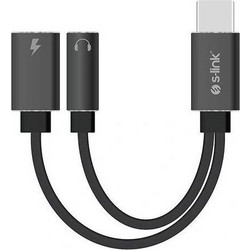 S-Link Μετατροπέας USB-C male σε 3.5mm / USB-C female 1τμχ SL-TA45M 32694/SL-TA45M
