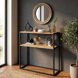 Castel Κονσόλα από Ξύλο & Μέταλλο Μ90xΠ33.5xΥ90εκ. (GP041-0018,2)
