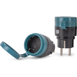 Πρίζα Entac 996264 - 1 x Schuko - Με Tηλεχειριστήριο (Σετ 2 τεμάχια) AV-996264