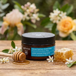 Apivita Moisturizing Hyaluronic Acid & Aloe Μάσκα Μαλλιών για Επανόρθωση & Ψαλίδα για Ταλαιπωρημένα Μαλλιά 200ml