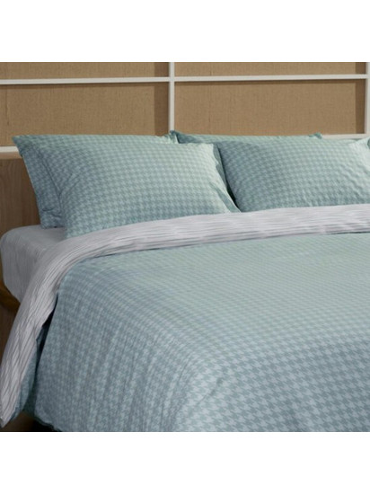 Μαξιλαροθήκη Cotton Feelings 2064 Aqua 50x70 Sunshine - Sunshine Home