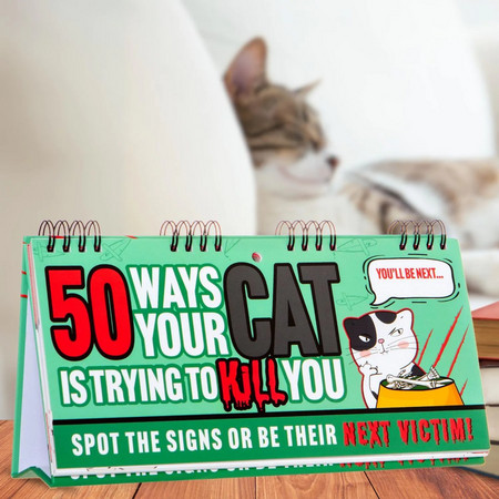 Boxer Gifts Βιβλίο 50 Ways Your Cat Is Trying to Kill You (YFL0017)