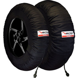 VECTOR Tire Warmers + Adapter France/Switzerland Programmable up to 99 oC - PRO-TRACK - 120/190-17 - SSP