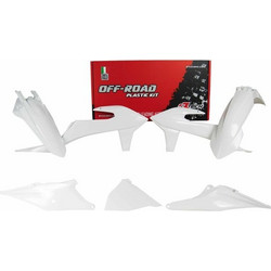 RACETECH Plastic Kit White KTM EXC