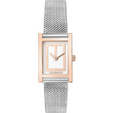 Trussardi T-Strict Γυναικείο Ρολόι με Ασημί Μεταλλικό Μπρασελέ R2453155503