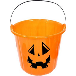 Κουβάς Halloween Trick or Treat Κολοκύθα 17x14.5cm Tsago