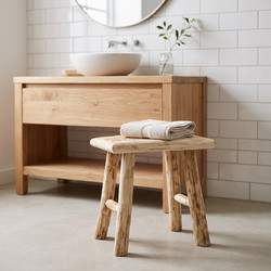 ΣΚΑΜΠΌ & ΠΟΥΦ WOODY NAT SIDE STOOL ATMOSPHERA 140101