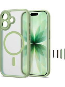 Tech-Protect MagPeak MagSafe CC Θήκη iPhone 17 Matte Sage