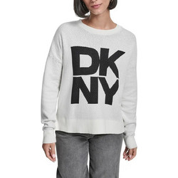 DKNY Γυναικεία Πλεκτή Μπλούζα Ivory P5MSAY12-00E4