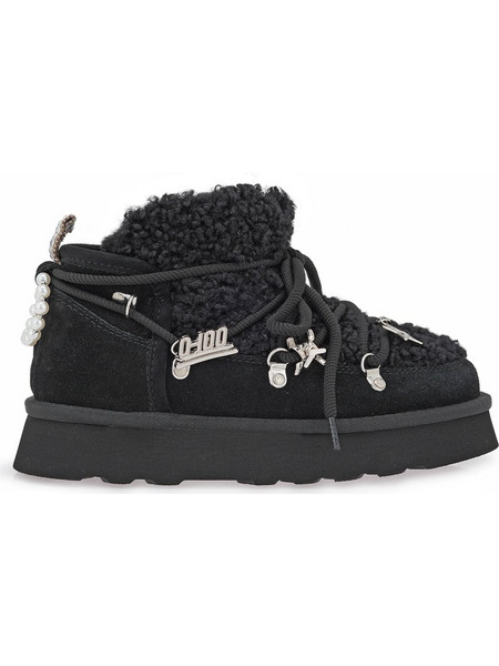 O-JOO SNOW BOOTS X378A0252BF1 - ΜΑΥΡΟ ΚΑΣΤΟΡΙ ΜΑΥΡΟ ΓΟΥΝΑ OL62520A - BRITNEY FUR-062 BLACK