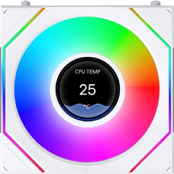LIAN LI UNI FAN SL INF LCD FLEX Reverse - White - Wireless 120 (1pc) Case Fan - No Controller Includ