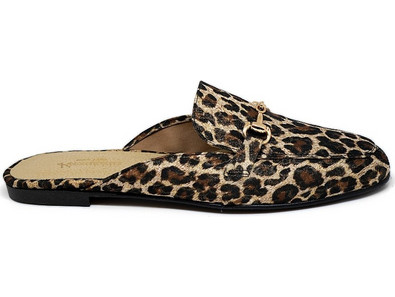 BigShoes GA1165-20 Mule Δερμάτινο Λεοπάρ