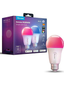 Govee B6004 RGBWW Smart LED Bulb 2-Pack - Σετ 2 Λαμπτήρες LED E27 Ρυθμιζόμενης Φωτεινότητας