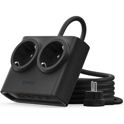 Orico PDC25 25W Πολύπριζο 6 θέσεων με 2x AC, 2x USB-A, 2x USB-C και GaN - Black