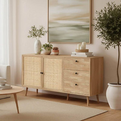 Μπουφές Oslo pakoworld sonoma 150x39x79εκ